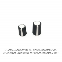 rogan series p knobs, black/white soft touch